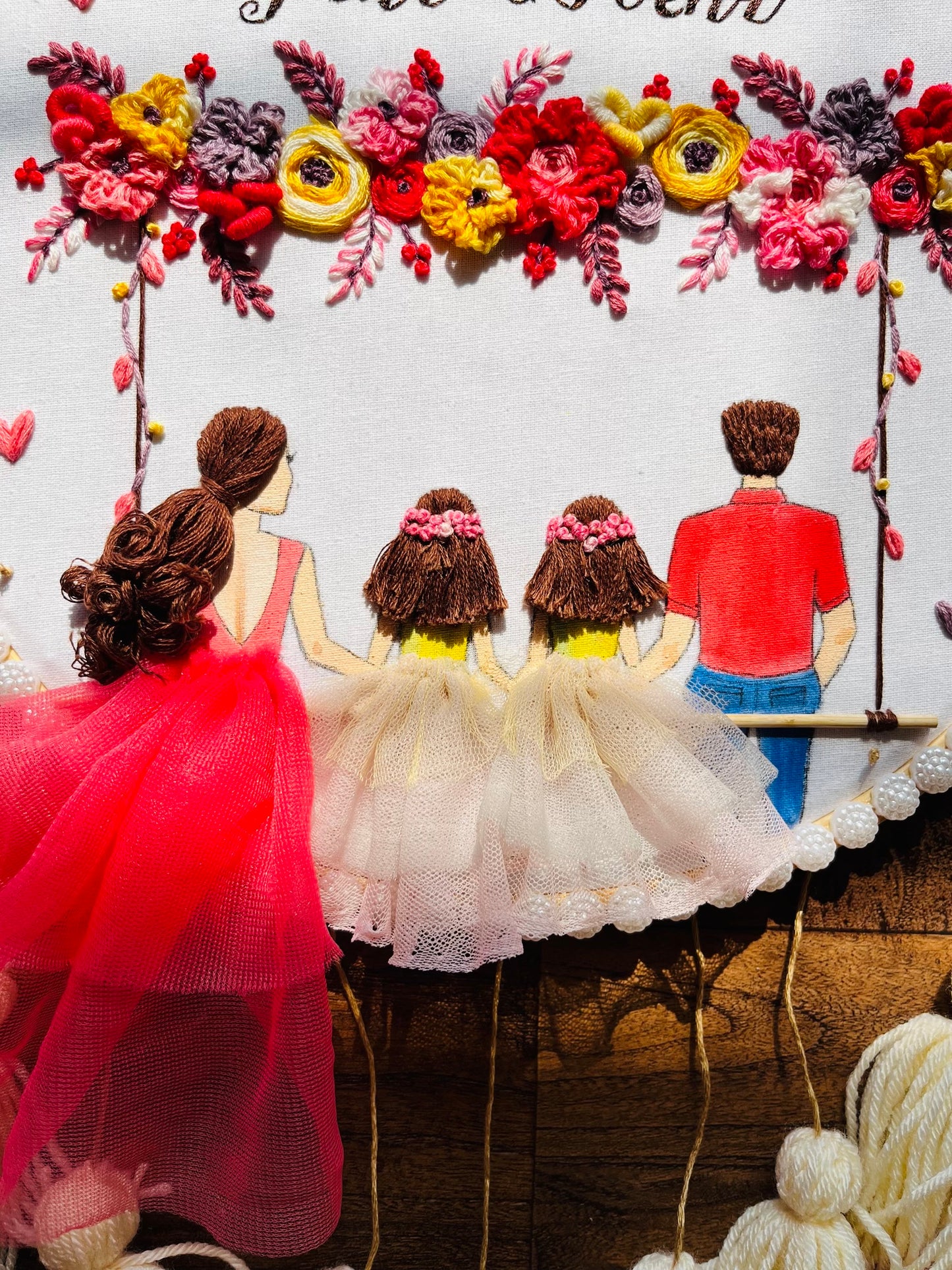 Custom Family Embroidered Dreamcatcher