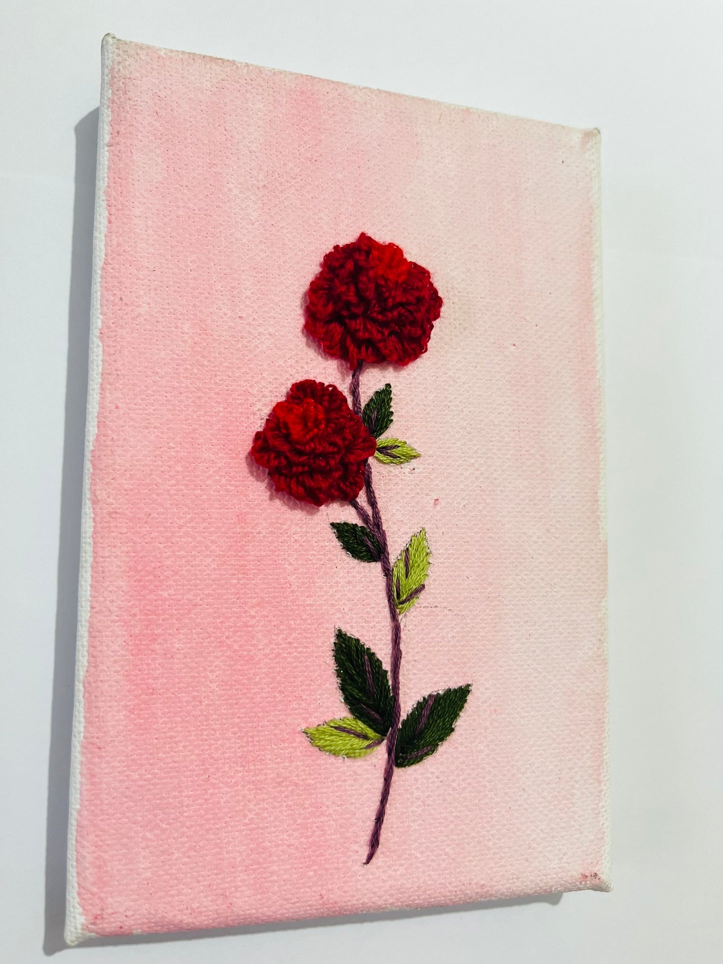 Mini Rose Embroidery Canvas