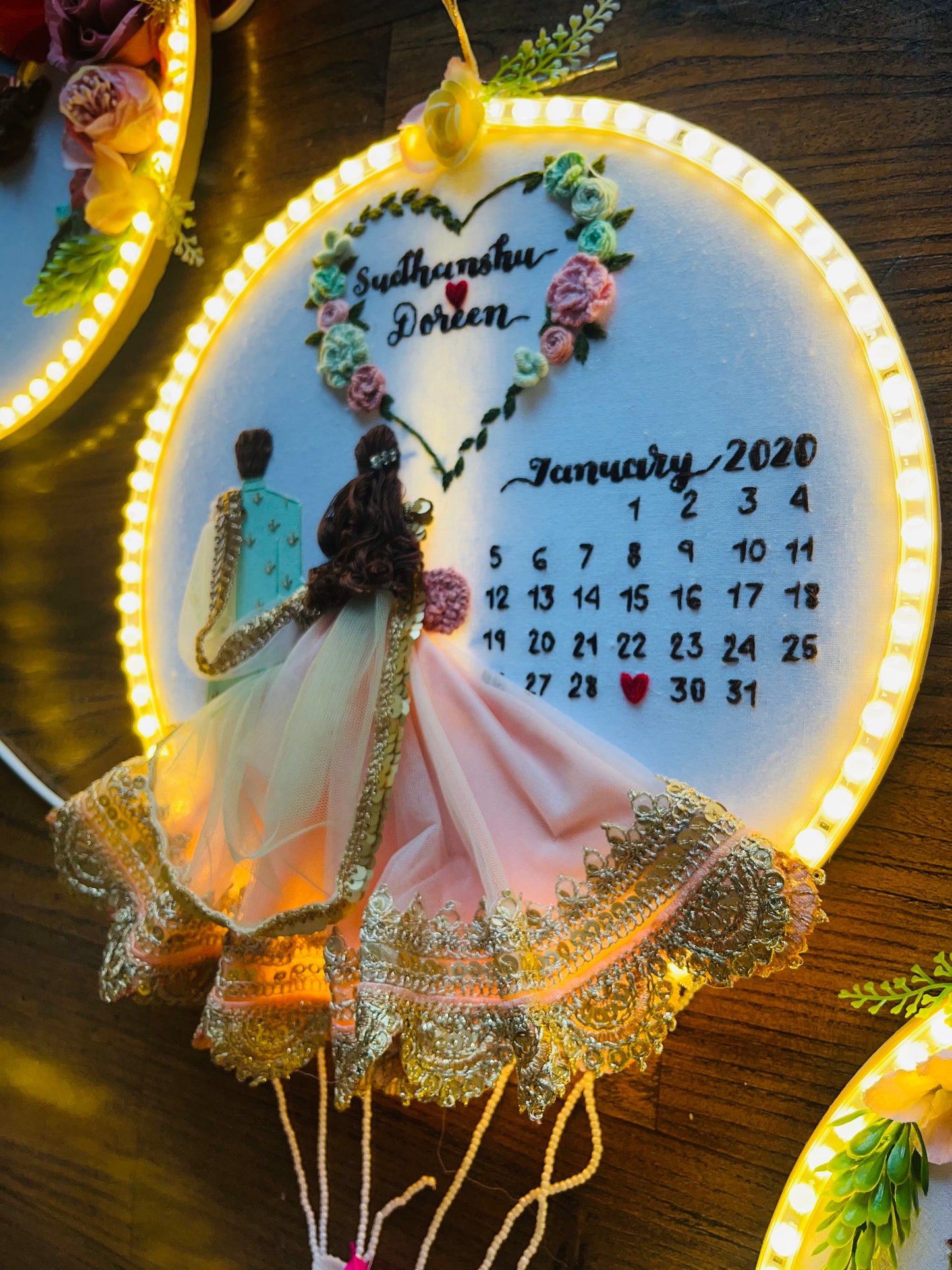 LED Luxe-Basic Backpose Heart Hoopart