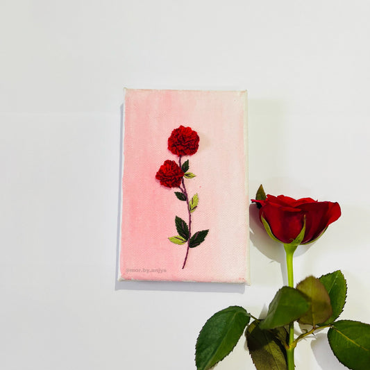 Mini Rose Embroidery Canvas