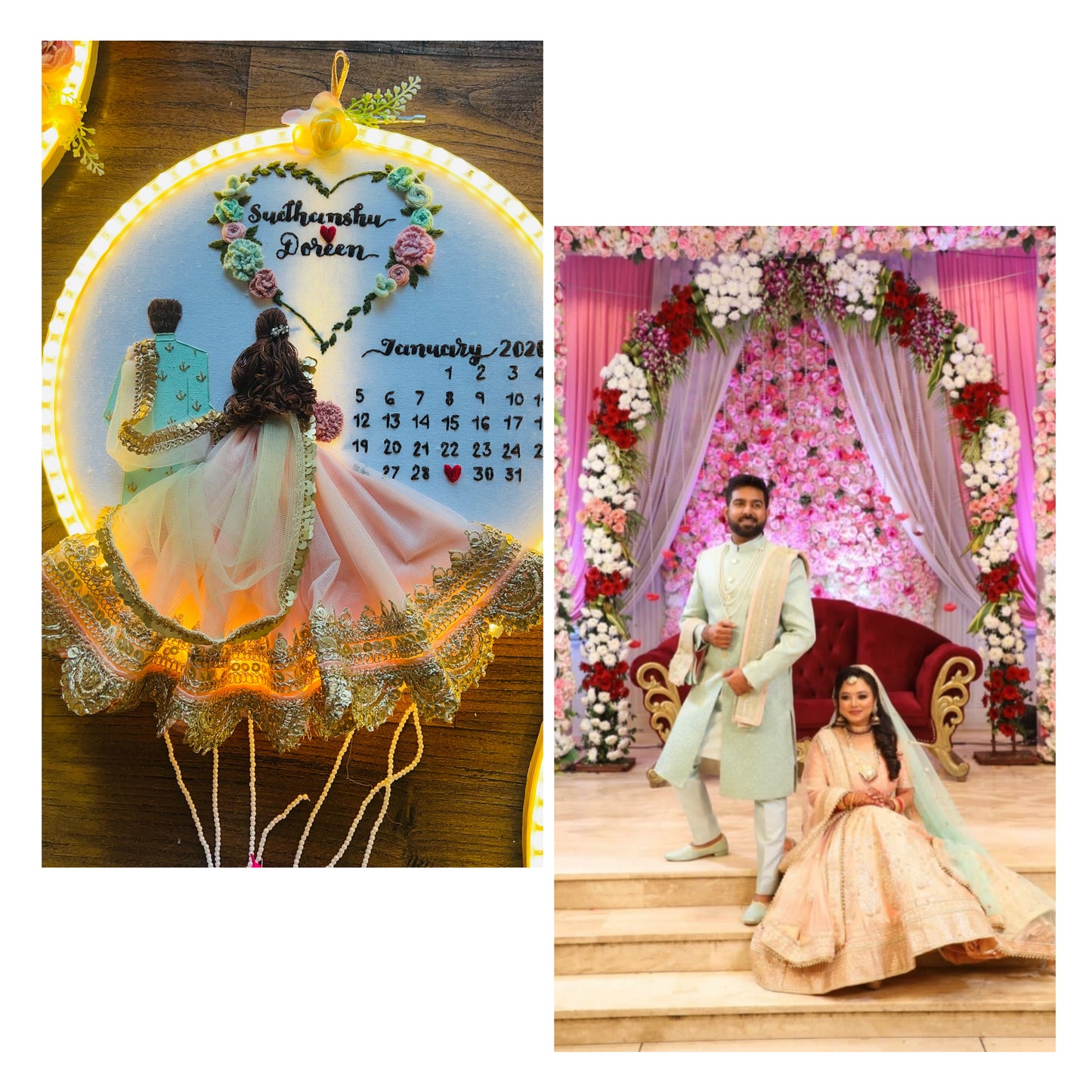 LED Luxe-Basic Backpose Heart Hoopart