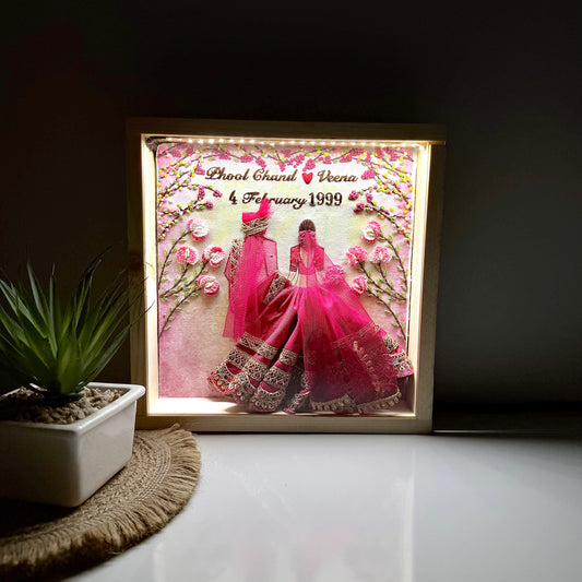 Personalized LED Hoop Art Frame