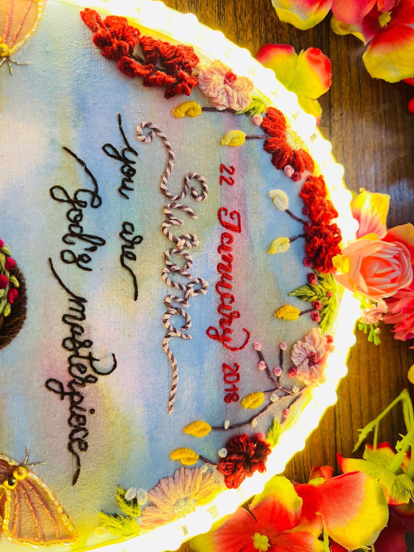 LED Luxe-Custom Made Birthday Gift Hoop