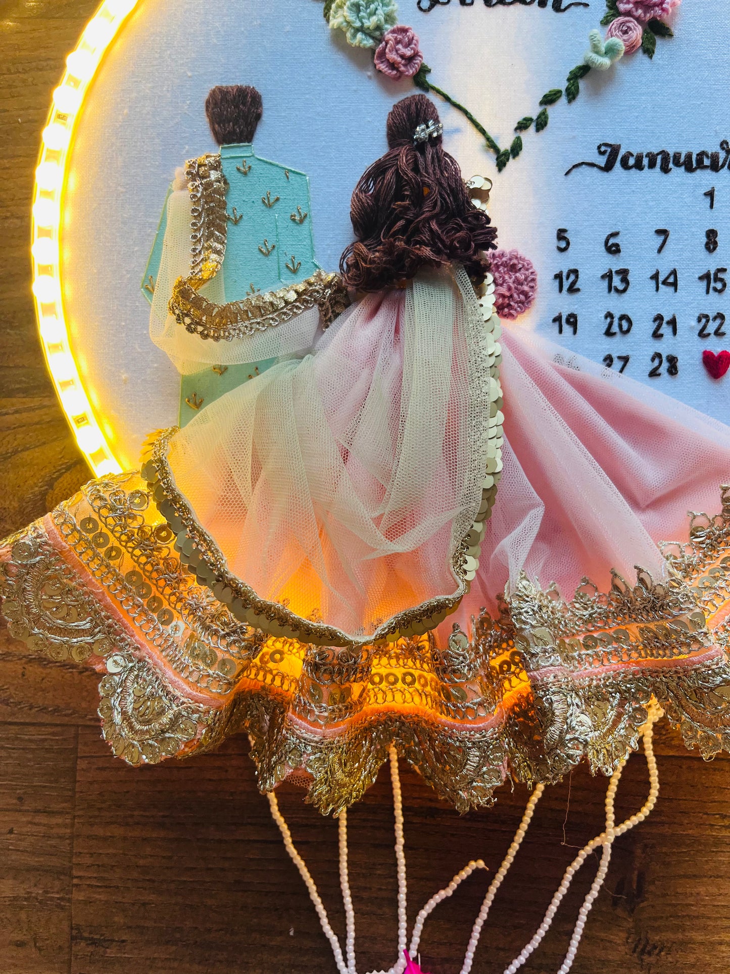 LED Luxe-Basic Backpose Heart Hoopart