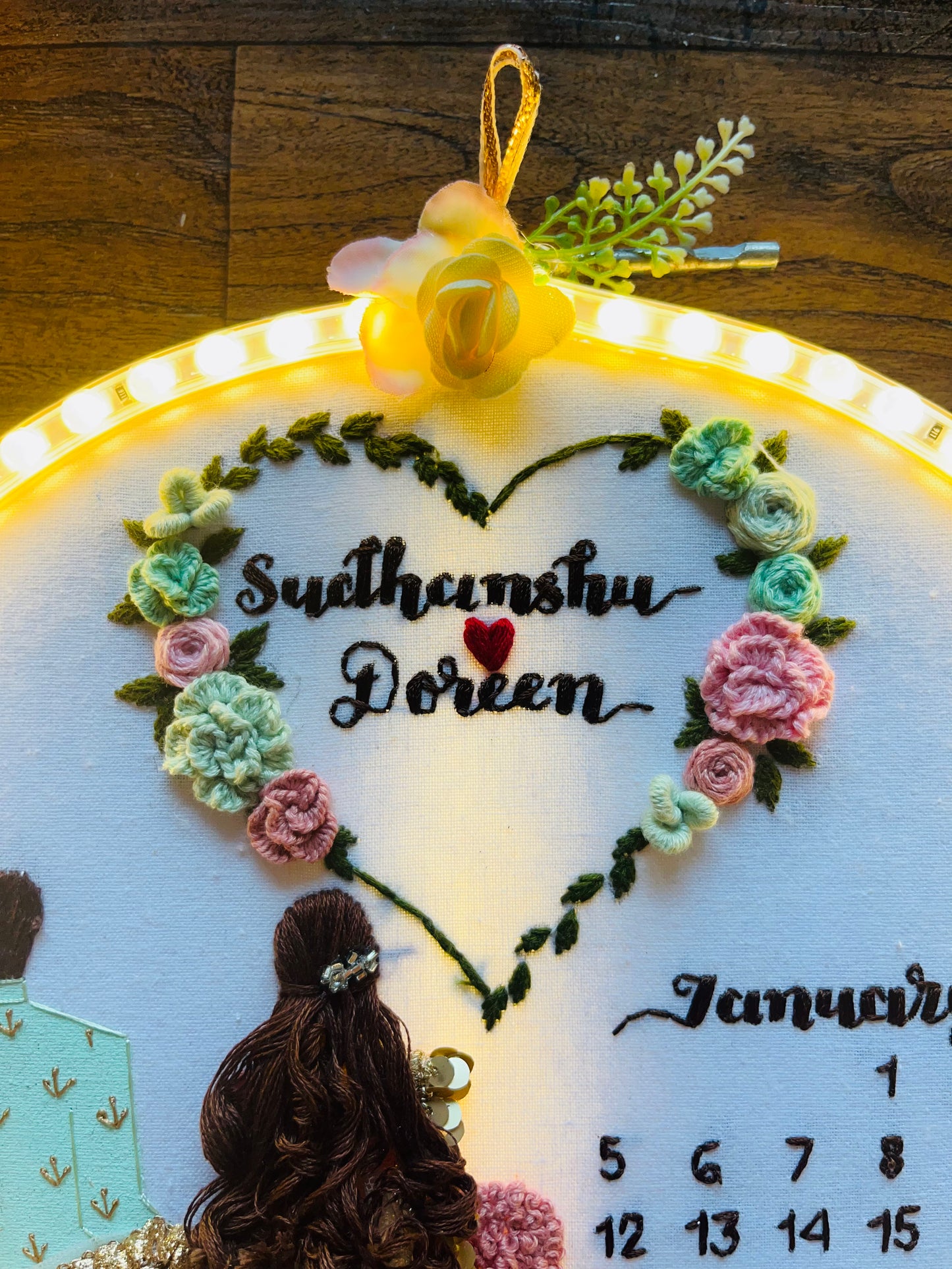 LED Luxe-Basic Backpose Heart Hoopart