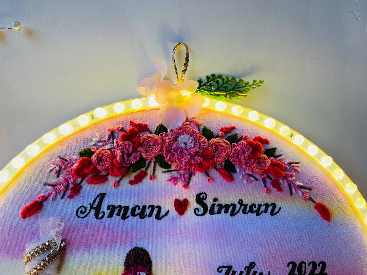 LED Luxe-Hindu Wedding Painted Backpose Hoopart